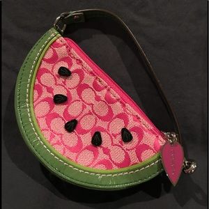 Coach watermelon coin purse